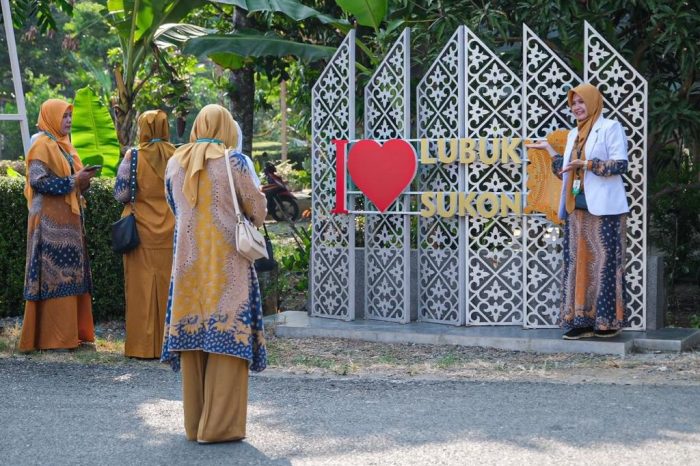 Salah satu Spot Foto ikonik Desa Wisata Lubok Sukon